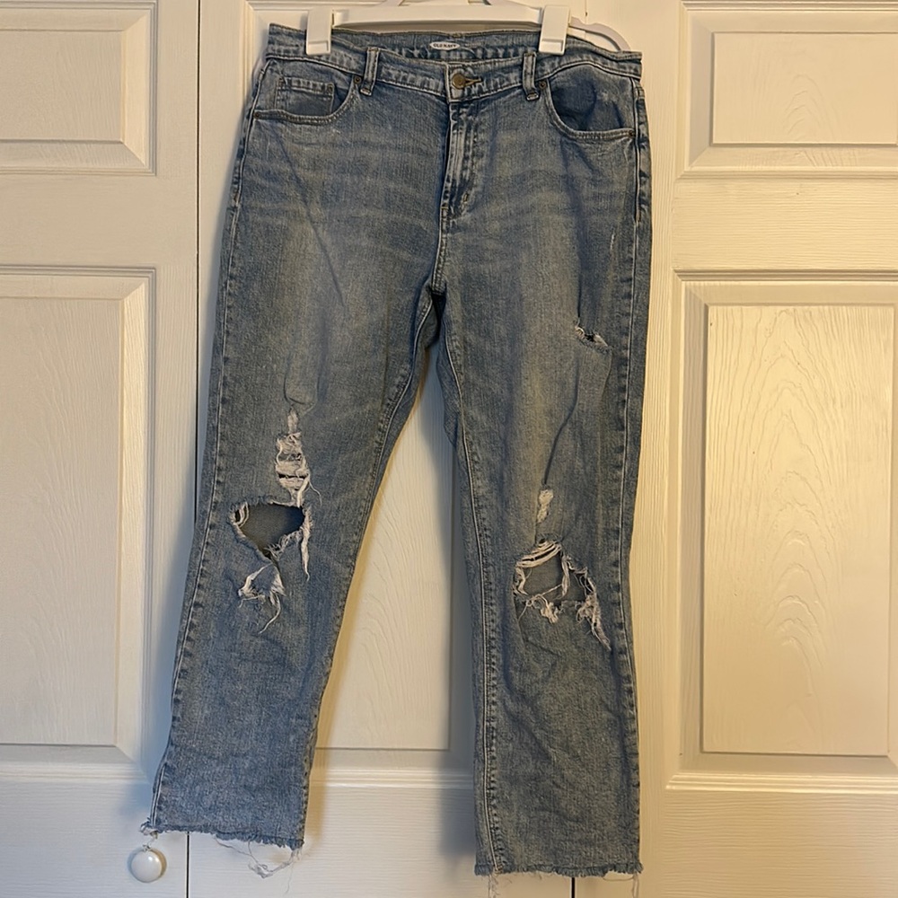 Old navy boyfriend straight legs jeans